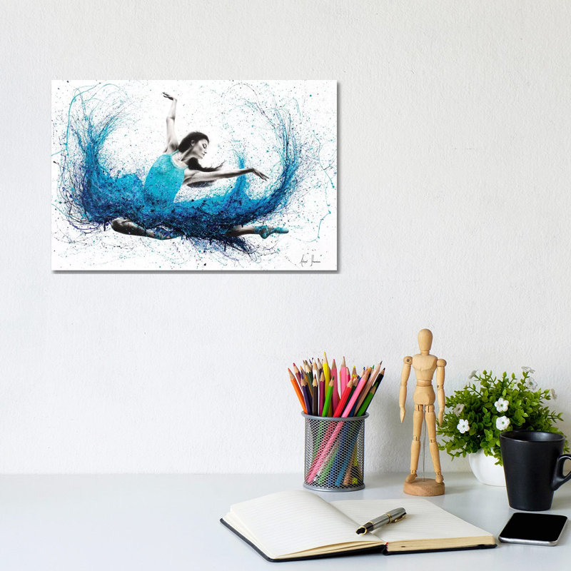 Luna Marina Ballet by Ashvin Harrison - Print on Canvas, Wrapped Canvas, 20.32 cm H x 30.48 cm W