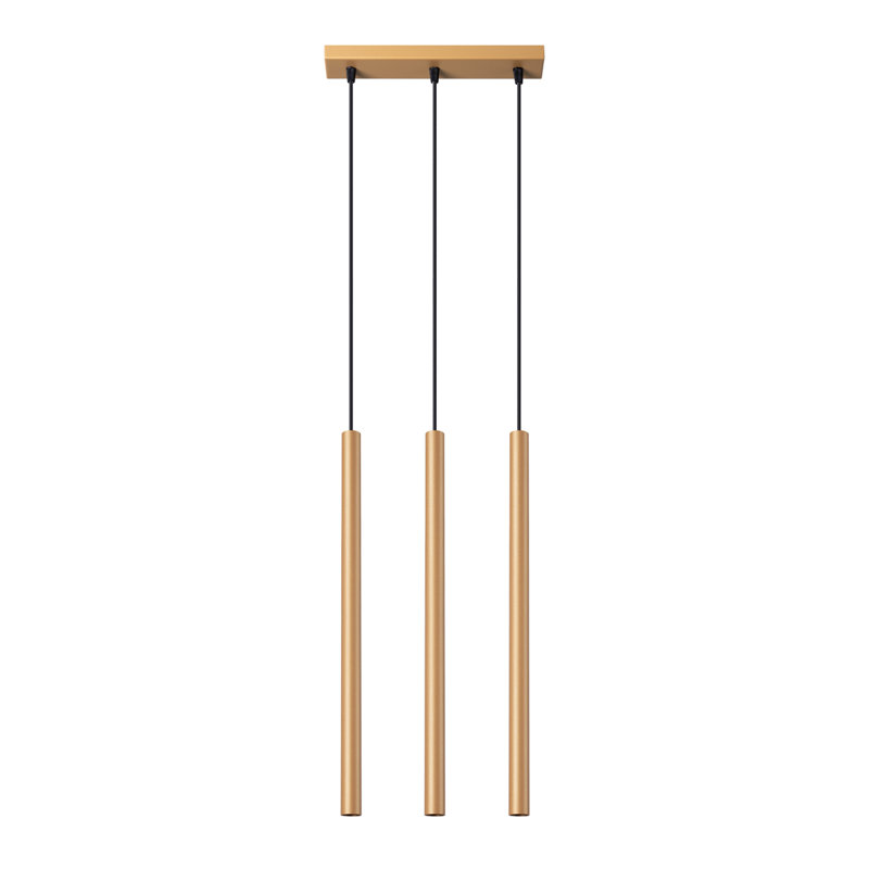 Pastelo 3 - Light Kitchen Island Pendant, Black/Gold