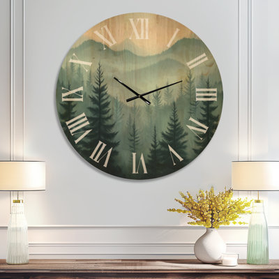 Horloge murale surdimensionnée Woodland