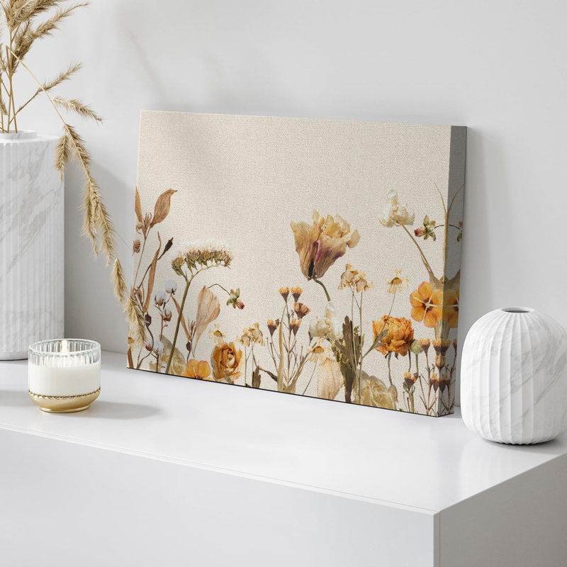 Vibrant Wildflower «Pastel doux et papillon minimal pour la chambre à coucher» sur, H 12 po x l 18 po