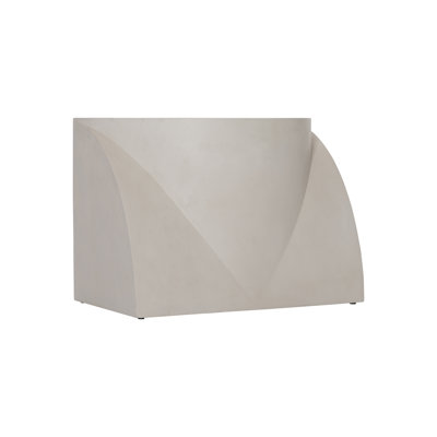Lunula Stone Block End Table