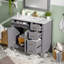 Meuble-lavabo simple 36 po avec plateau en céramique-1101054263