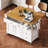 52'' Kitchen Island With Drop Leaf, Wheels,Spice Rack, Towel Rack,Adjustable Shelf-1929788524
