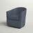 Hanshaw Faux Leather Swivel Barrel Chair-435540950