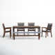 Fleur 76'' Rectangular 7 - Person Outdoor Dining Set