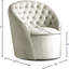 Fauteuil demi-tonneau pivotant en velours Alessio-551895581