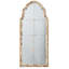 Grand miroir encadré crème et doré pour le salon et le vestibule avec bordure quadrillée