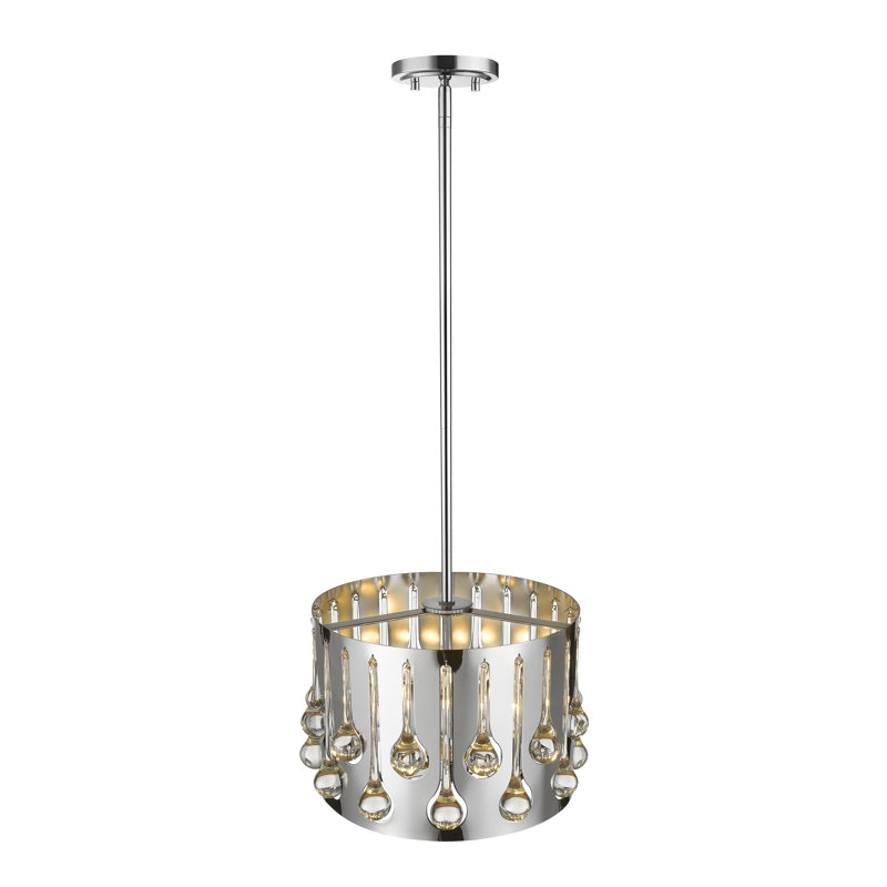 Lustre tambour unique 3 lumières