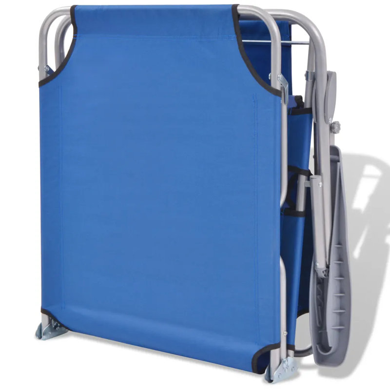 Ronnie 189cm Long Reclining Single Chaise, Blue