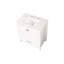 Meuble-lavabo de 30 po avec lavabo, bois massif blanc et marbre. Aspect chic, portes à fermeture en douceur. Entièrement assemblé 24V03-30Wh