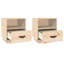 Union Rustic Bedside Cabinets 2 Pcs 40X34x45 Cm Solid Wood Pine-367824654-370755352