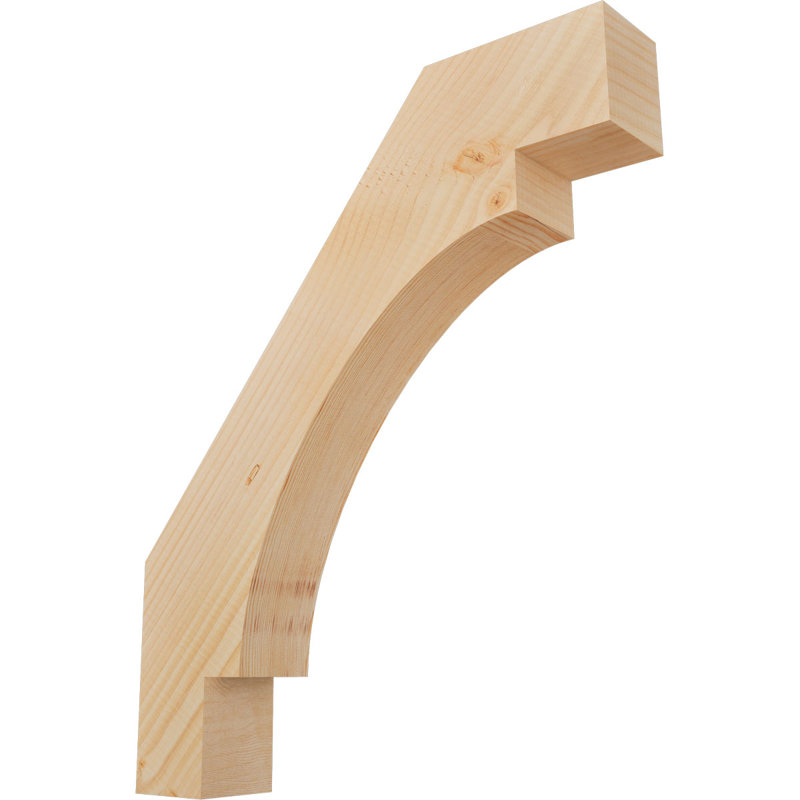Merced Knee Brace, Douglas Fir, Smooth, 24" H x 3.5" W x 20" D