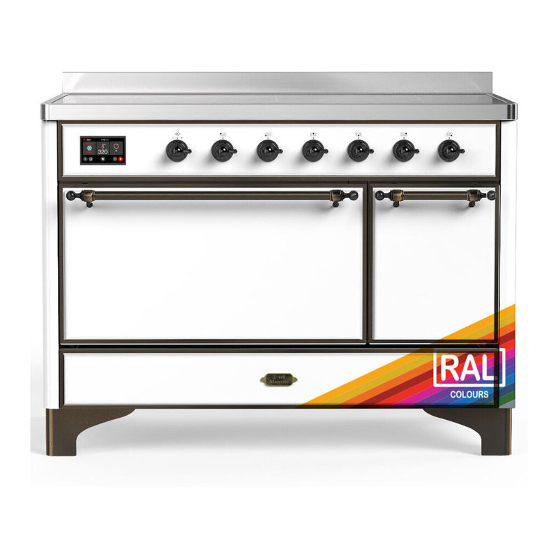 Majestic III Series 48 Inch Induction Range with 6 Induction Elements in RAL (Burnished Trim), Burnished