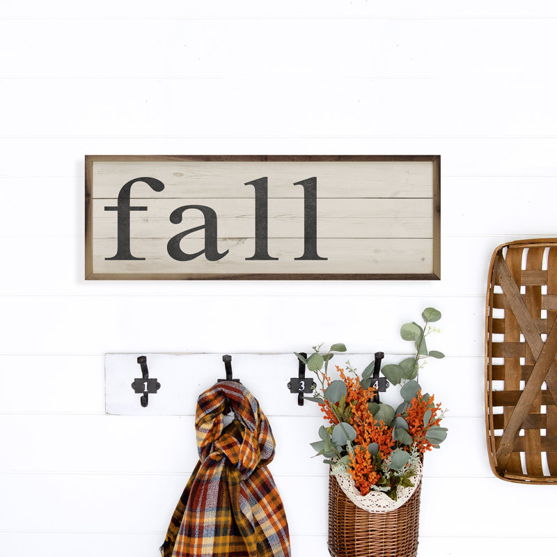 Fall White, White/Black, 16" H x 48" W