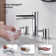 Circular 2-handle 8" Widespread Bathroom Faucet with Pop Up Drain