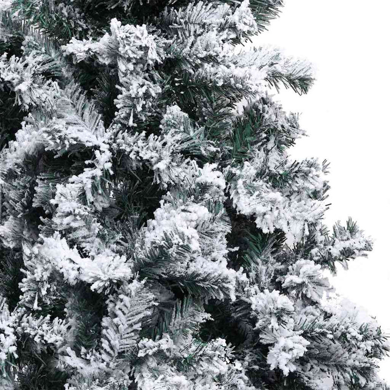 Artificial Christmas Tree with 150 LEDs with Stand Green 150 cm, White