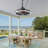 20“ Smart Outdoor Ceiling Fans With Lights And Remote/APP Control, Modern Black Plug In Waterproof Gazebo Fan For Patios