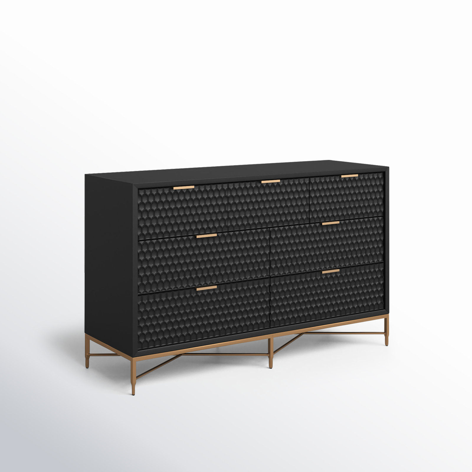 Capra 56" Double Dresser, Black