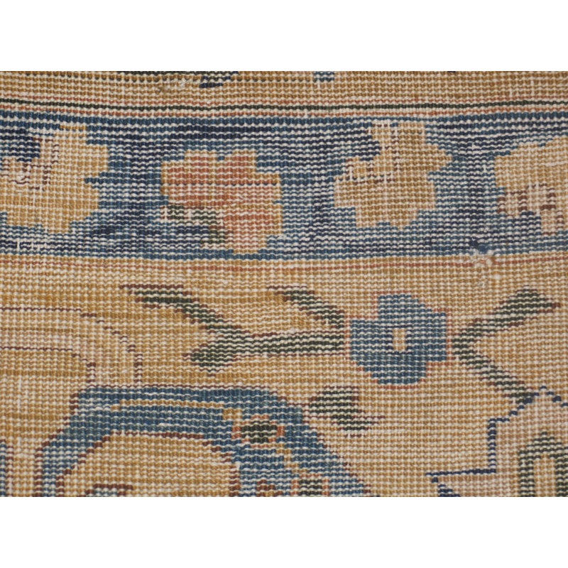 Antique Large Lahore Indian Knotted Rug