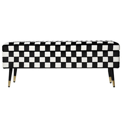 Aurigae Velvet Upholstered Storage Bench