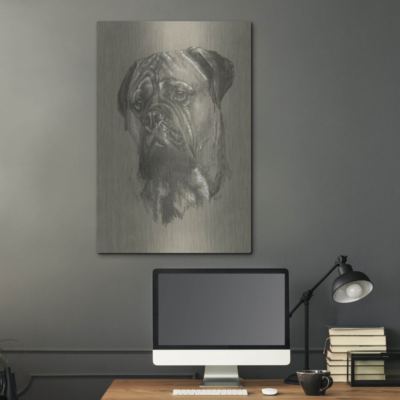 "Bull Mastiff" par Barbara Keith, H 36 po x l 24 po