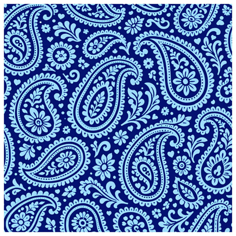 Rideau de douche bleu à motif floral très long, 70in W x 84in H