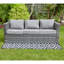 Masakatsu 182cm Wide L-Shaped Powder Coated Steel Patio Sectional with Cushions
