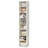 70.9" H x 11.8" W 5-Tier Wide Bookshelf, Wooden Open Bookcase with Display Storage Organizer Shelf, Freestanding Tall Display Floor Bookcase Bookshelf for Library, Bedroom, Living Room, Office, White