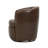 Crandell Top Grain 100% Genuine Italian Leather Swivel Barrel Chair-741458756