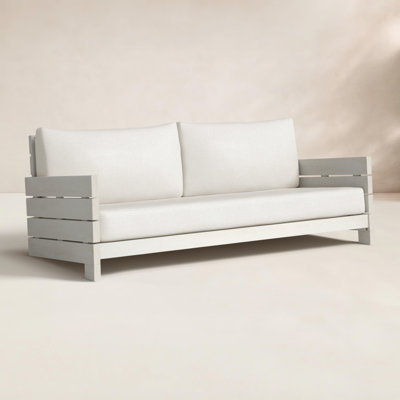 70" Eucalyptus Patio Loveseat