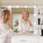 Camyla Makeup Vanity Table with LED Lighted Mirror, Power Outlet, Drawers,Shelves,5 Jewelry Hooks-276616923-306265237