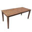Ensemble de salle à manger spacieux en bois d'acacia de style moderne avec coussins