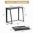 31.5" Folding Desk for Small Spaces, Compact Writing Computer Table with Metal Frame, Black-2108345460