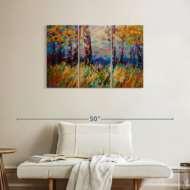 Harnek abstrait automne I, H 24 po x l 38 po