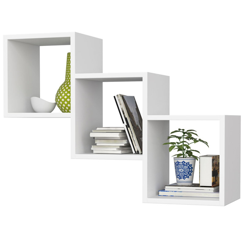 Rosemin 3 Piece Square Floating Shelf