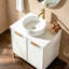 Meuble-lavabo vasque 30 po blanc moderne