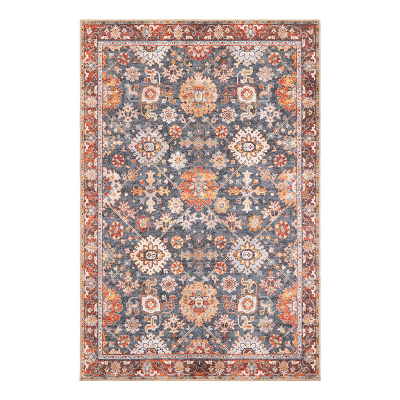 Mackenson Performance Chenille Floral Indoor Rug, Rectangle 6'1" x 9'