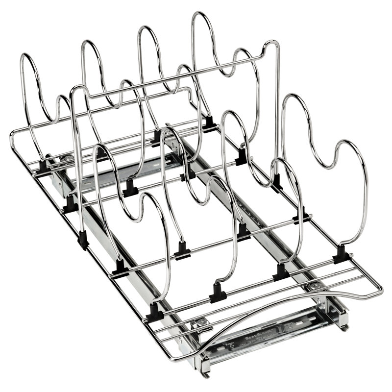 Chrome 21" Pull Out Pot and Pan Organizer