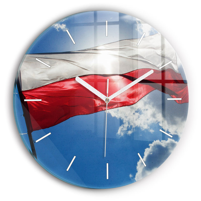 Glass Wall Clock