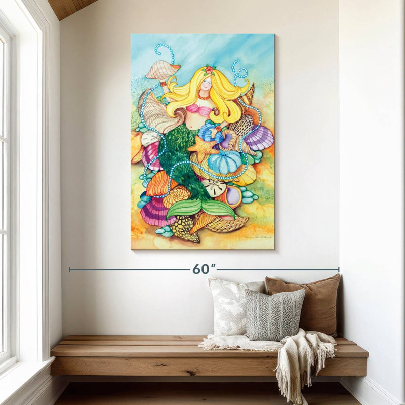 Fancy Mermaid, 48" H x 32" W