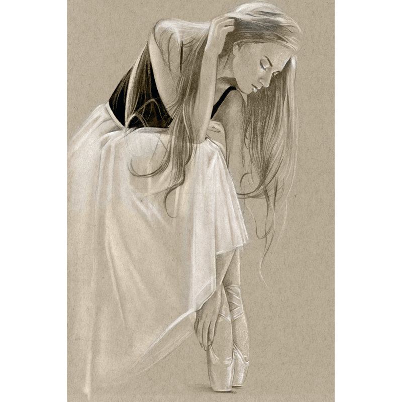 Black Leotard I by Jennifer Paxton Parker - Wrapped Canvas Print, 46cm H x 30cm W