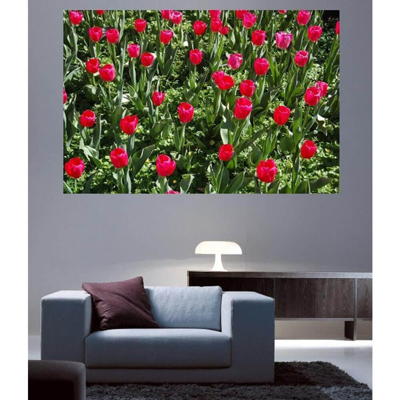 Plants & Flowers Non-Wall Damaging Wall Decal, 24" H x 36" W