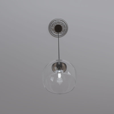 EnduraForm PVC Baltimore Thermoformed Ceiling Medallion, 10"OD x 3 1/2"ID x 3/4"P (Fits Canopies up to 4 1/4"), Bright Coat Aluminum