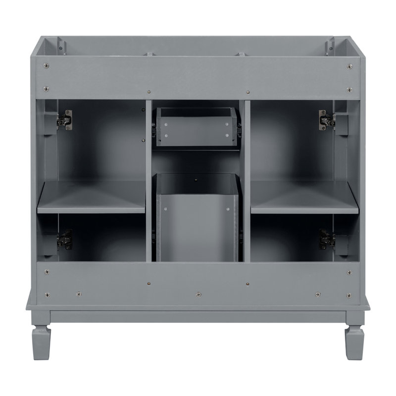 36.3'' Bathroom Vanity without Top Sink, Gray