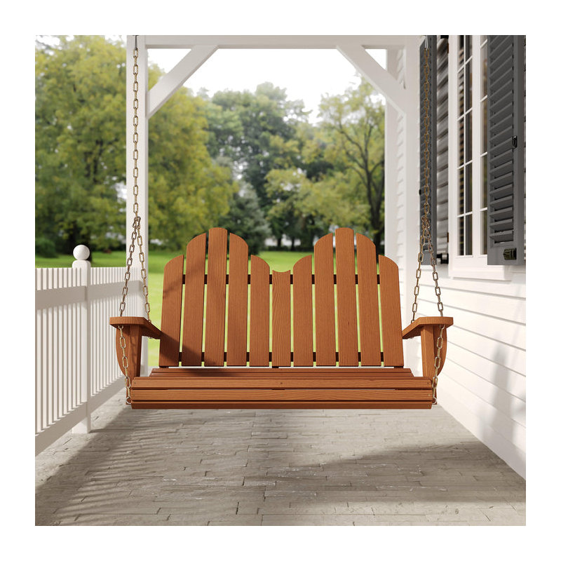  Adirondack Heavy Duty Porch Swing, Oak Stain