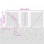 100 cm H x 2500 cm W Steel Fencing Kits Fencing