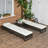 Benette 196cm Long Single Sun Lounger with Cushions and Table-939781326-939781327