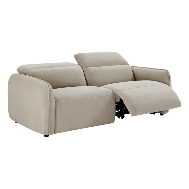 Canapé inclinable rembourré 87,4 po Bayne, Chenille élite sable