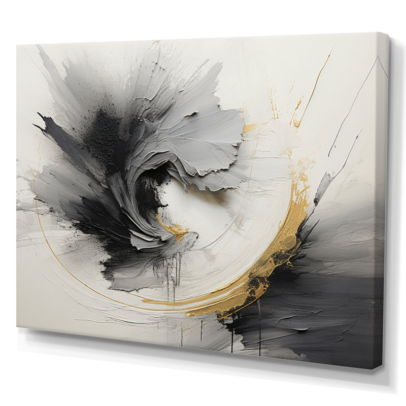 Infinite Motion III - Abstract Spirals, art mural, Toile tendue, H 16 po x l 32 po x P 1 po