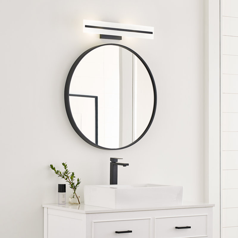 Vanity Light, Midnight Black, 2, 7"H x 24"W x 4.88"D